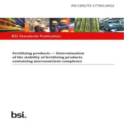 BS PD CEN/TS 17783:2022