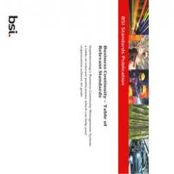 BS BUSINESS CONTINUITY-TABLE OF STANDARDS