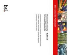 BS BUSINESS CONTINUITY-TABLE OF STANDARDS