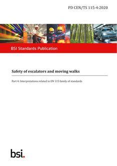 BS PD CEN/TS 115-4:2020
