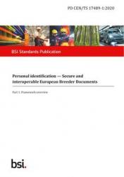 BS PD CEN/TS 17489-1:2020