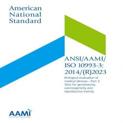 BS ANSI/AAMI/ISO 10993-3:2014/(R)2023