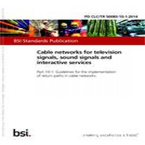 BS PD CLC/TR 50083-10-1:2014