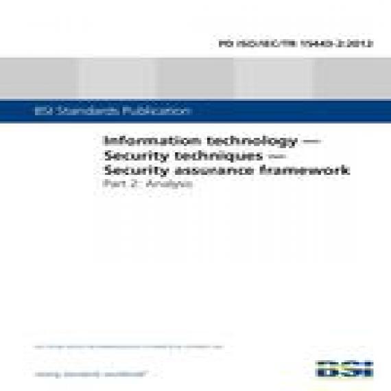 BS PD ISO/IEC TR 15443-2:2012