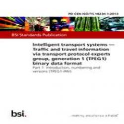 BS PD CEN ISO/TS 18234-1:2013