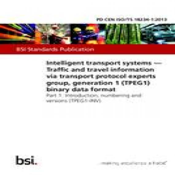BS PD CEN ISO/TS 18234-1:2013