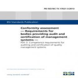 BS PD ISO/IEC TS 17021-3:2013