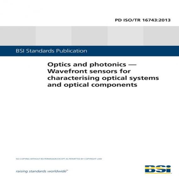 BS PD ISO/TR 16743:2013