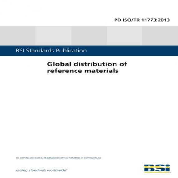 BS PD ISO/TR 11773:2013