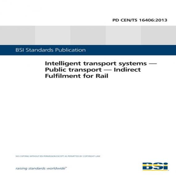 BS PD CEN/TS 16406:2013