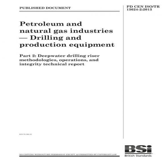 BS PD CEN ISO/TR 13624-2:2013