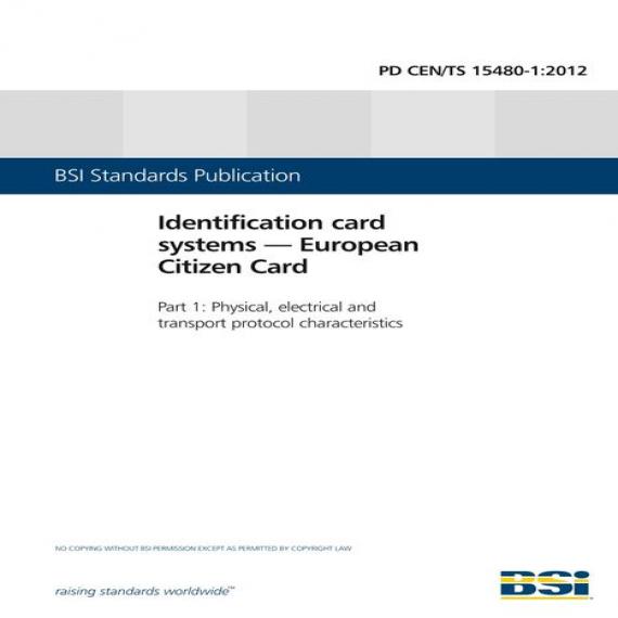 BS PD CEN/TS 15480-1:2012