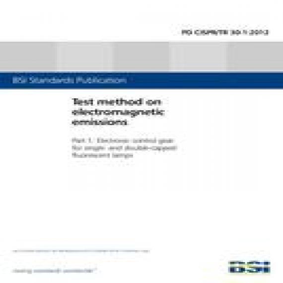 BS PD CISPR/TR 30-1:2012