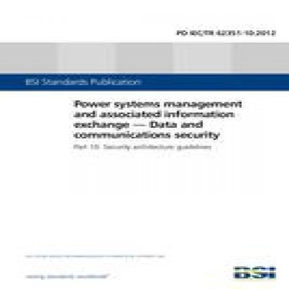 BS PD IEC/TR 62351-10:2012