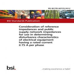 BS PD IEC/TR 60725:2012