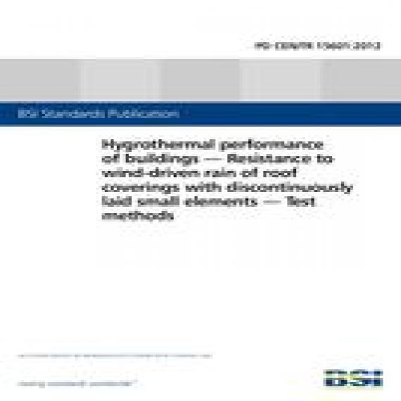 BS PD CEN/TR 15601:2012