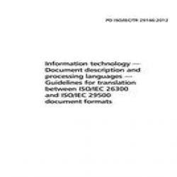BS PD ISO/IEC TR 29166:2011