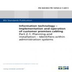 BS PD ISO/IEC/TR 14763-2-1:2011