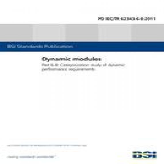 BS PD IEC/TR 62343-6-8:2011