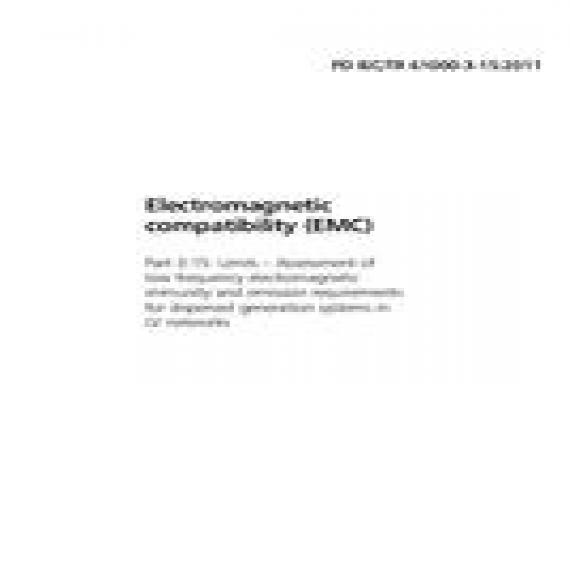 BS PD IEC/TR 61000-3-15:2011