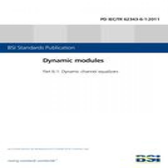 BS PD IEC/TR 62343-6-1:2011
