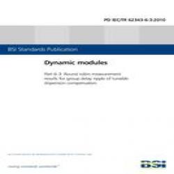 BS PD IEC/TR 62343-6-3:2010