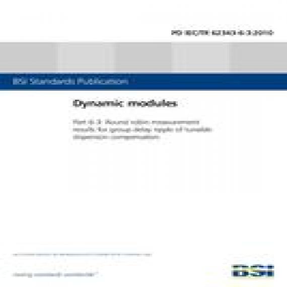 BS PD IEC/TR 62343-6-3:2010