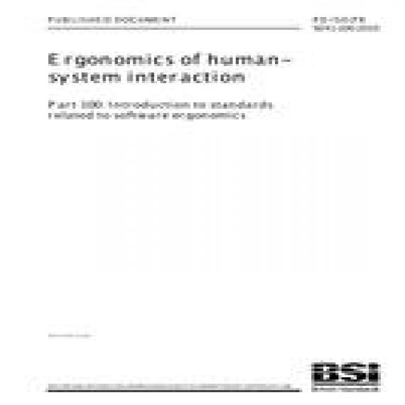 BS PD ISO/TR 9241-100:2010