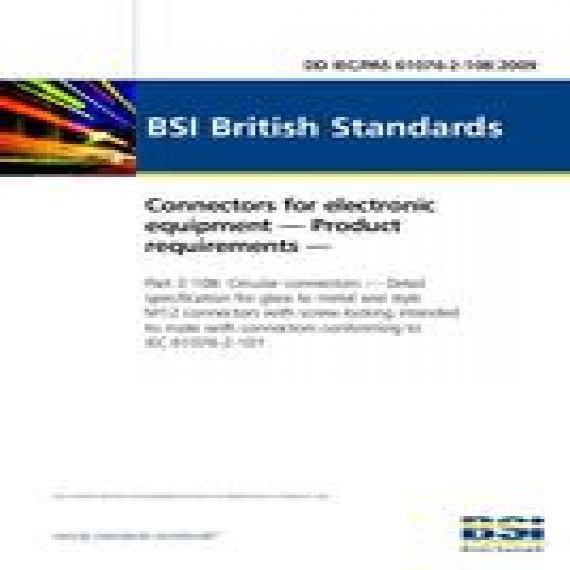 BS DD IEC/PAS 61076-2-108:2009