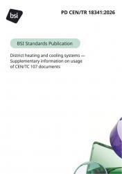 BS PD CEN/TR 18341:2026